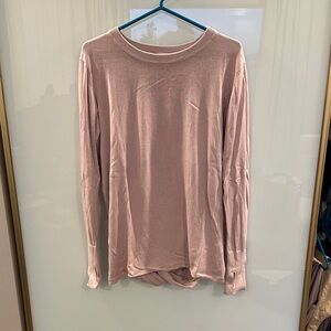 lululemon athletica Pink Long Sleeve Sweater